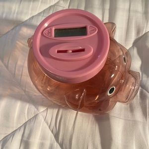 Money counter piggy bank-great for kids learning about money